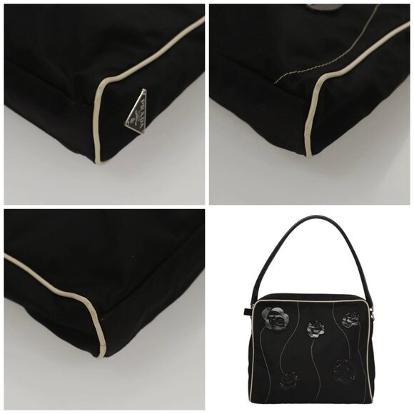 PRADA Shoulder Bag Nylon Black - Picture 11 of 15